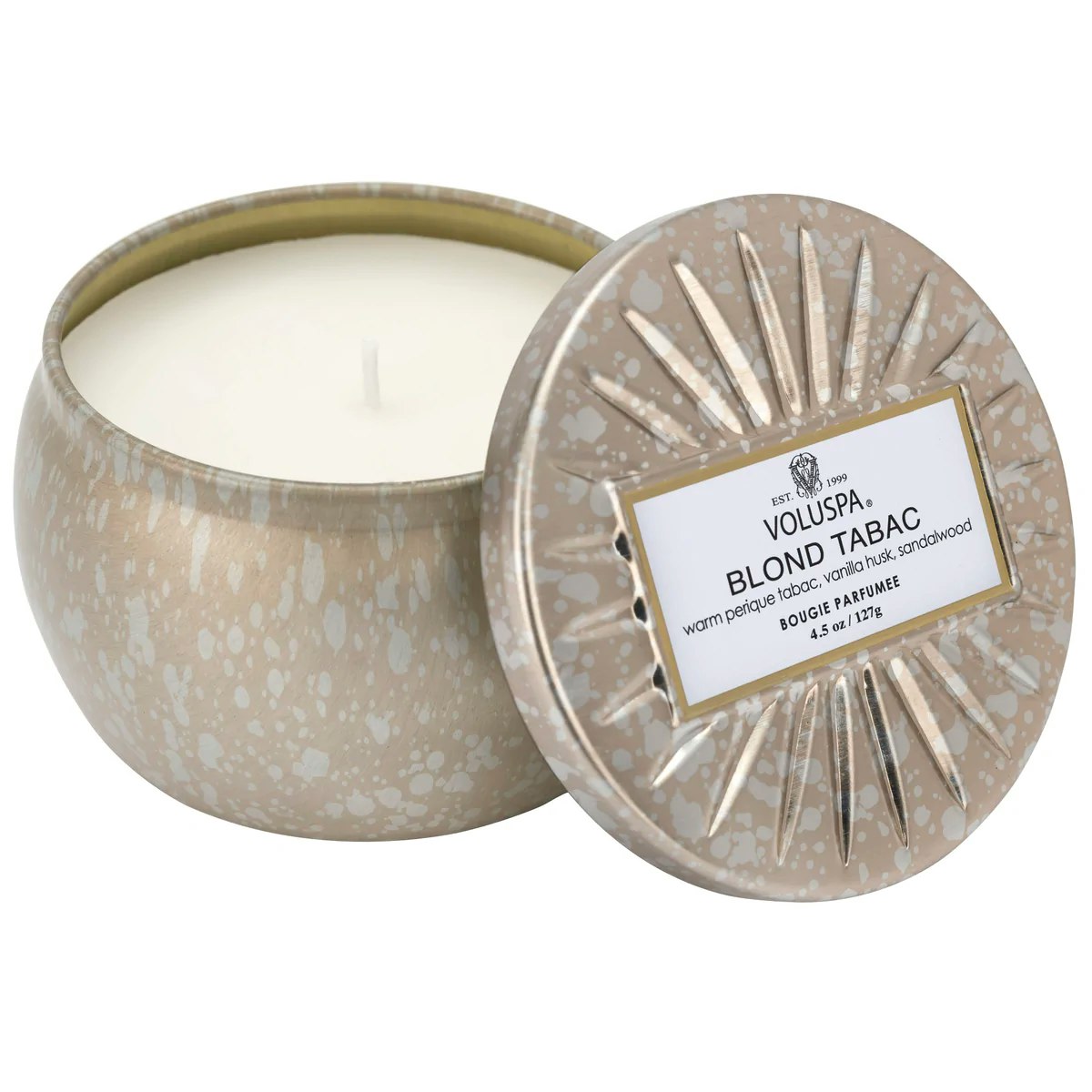 Voluspa - BLOND TABAC - MINI TIN CANDLE