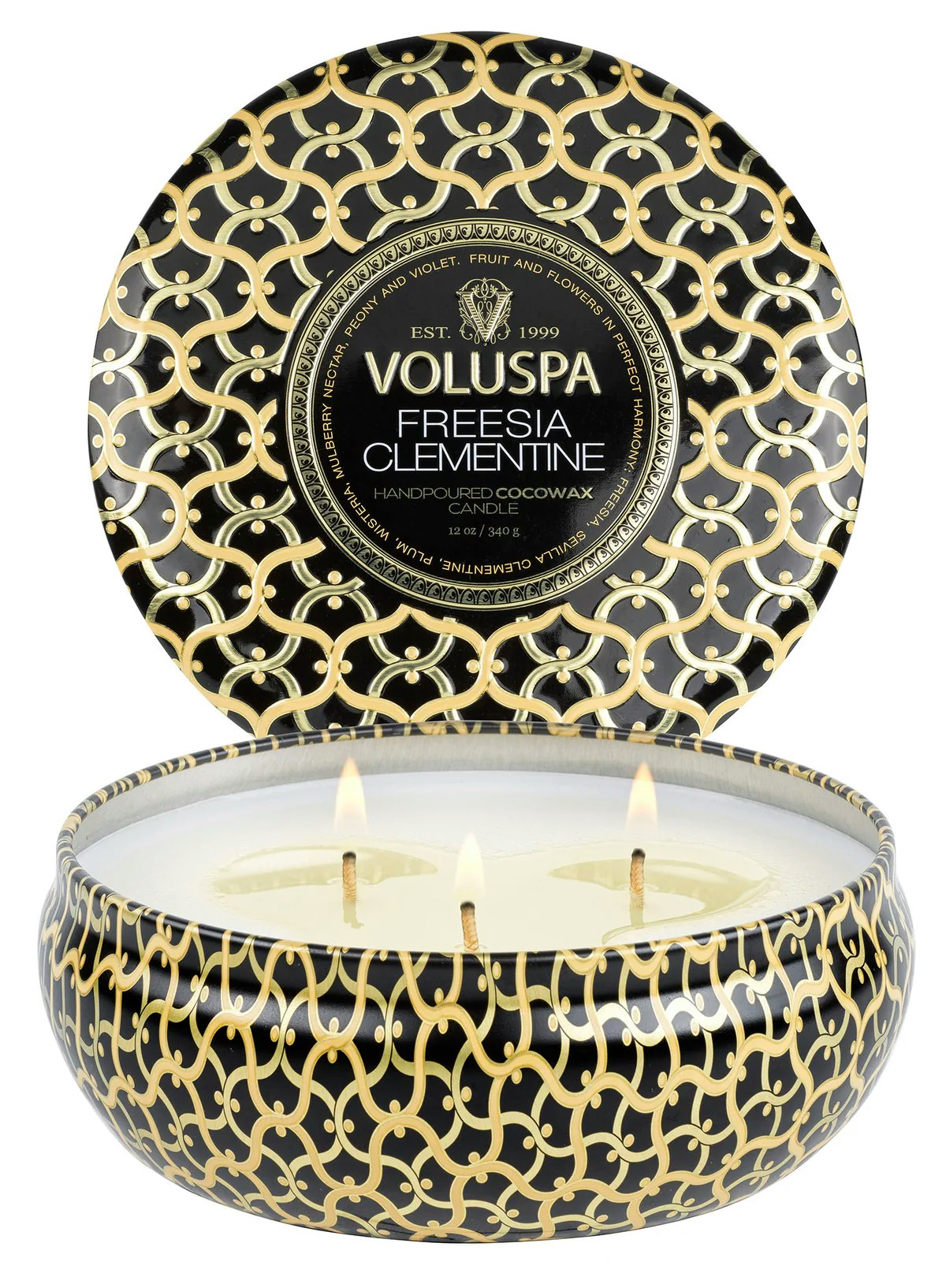 Volsupa - FREESIA CLEMENTINE - 3 WICK TIN CANDLE