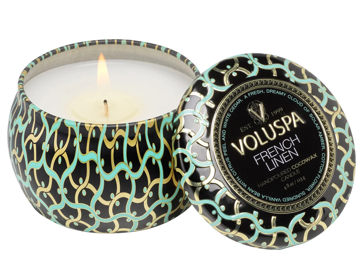 Voluspa - FRENCH LINEN - MINI TIN CANDLE