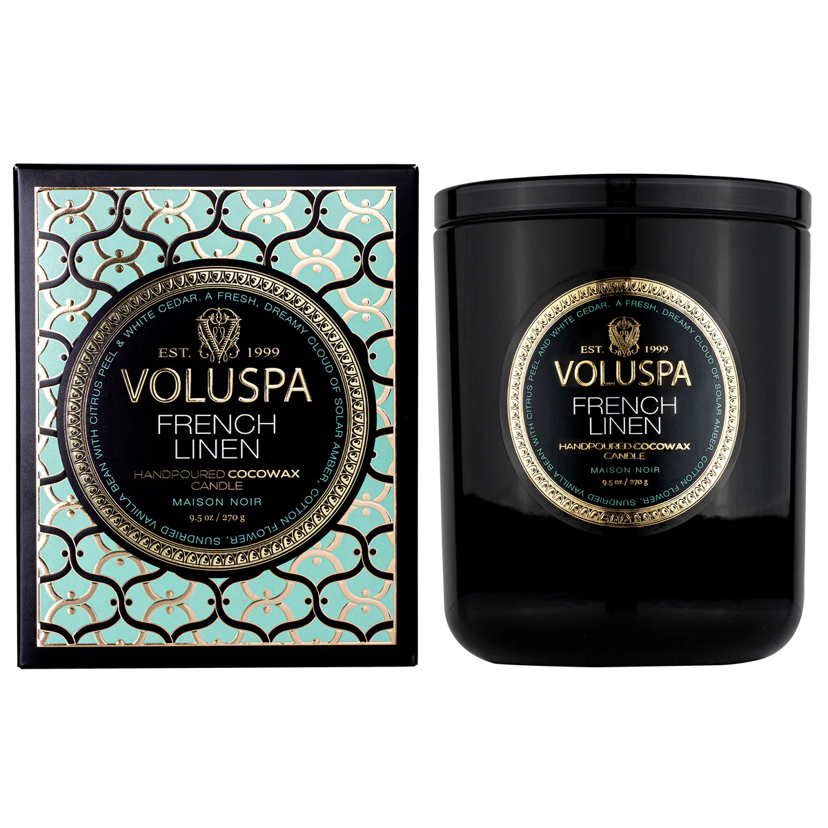 Voluspa - FRENCH LINEN - CLASSIC CANDLE