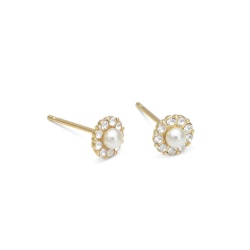Lily and Rose - PETITE MISS SOFIA PEARL EARRINGS – CRYSTAL (GOLD)