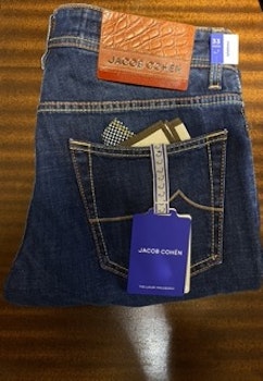 Jacob Cohën - Limited edition slimfit dark blue jeans