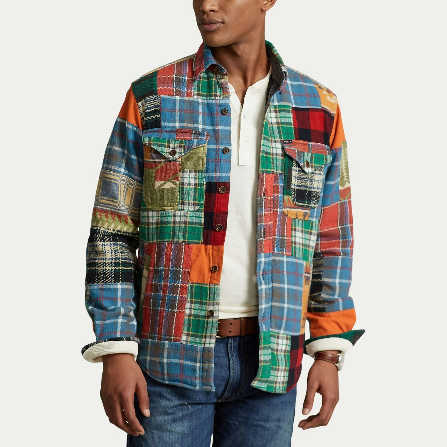 Ralph Lauren - Patchwork Twill Shirt Jacket