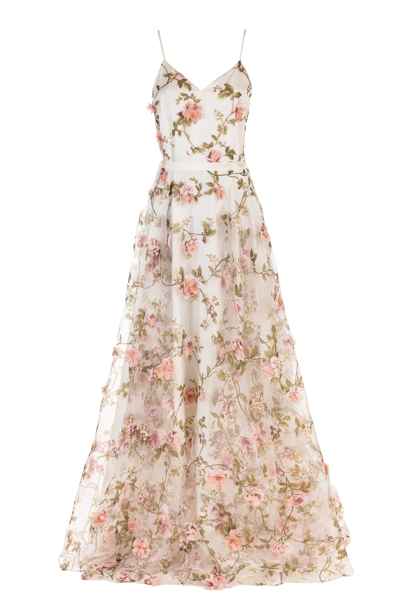 Ida Sjöstedt - Bianca Dress -  Ivory / Dusky Pink Floral