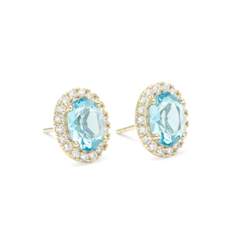 Lily and Rose - LUNA EARRINGS – AQUAMARINE