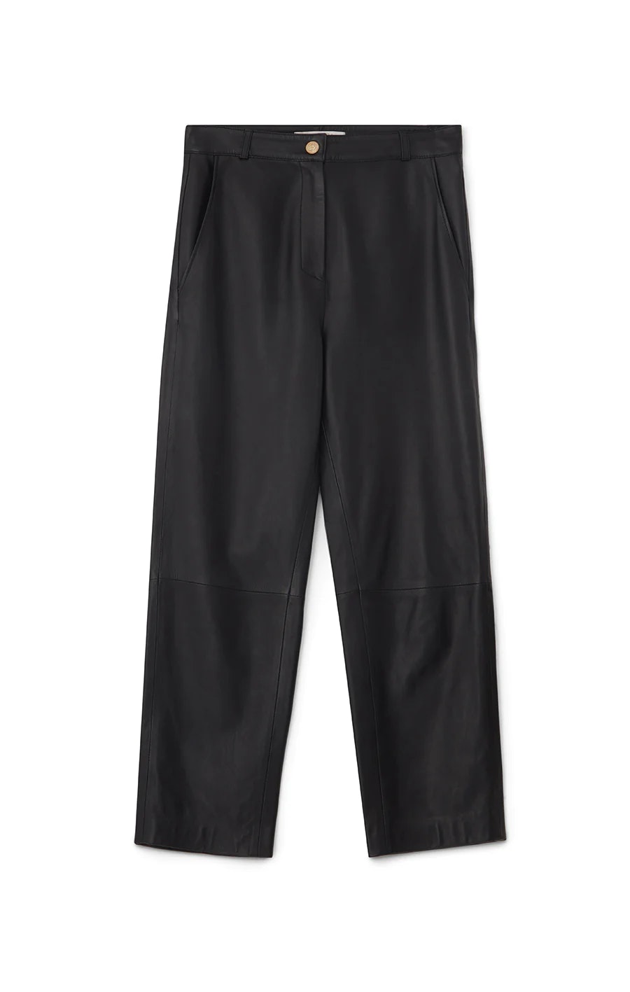 Busnel - ANDIE LEATHER TROUSERS BLACK