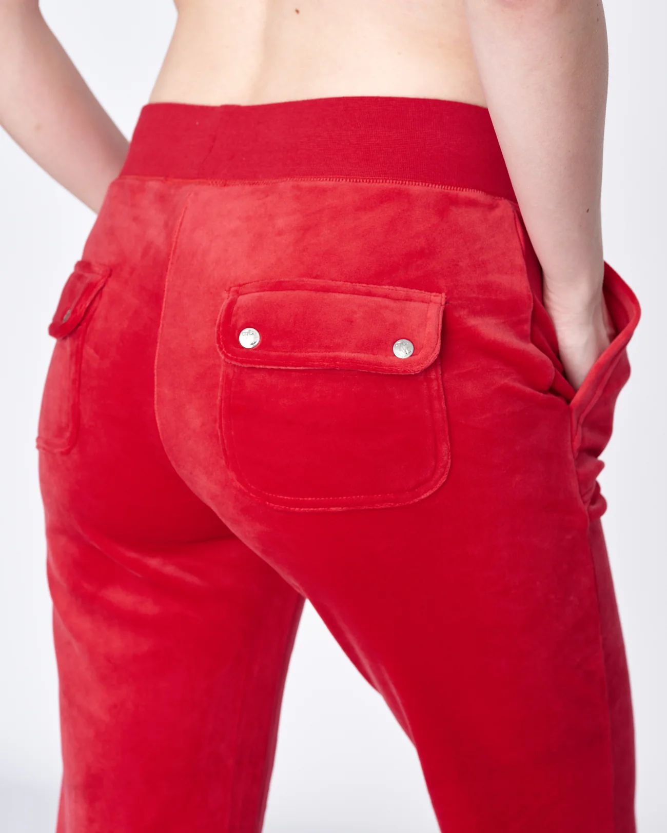 Juicy Couture - Classic Velour Del Ray Pant - Astor Red