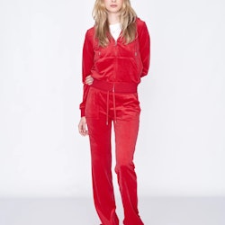 Juicy Couture - Classic Velour Robertson Zip Hoodie - Astor Red