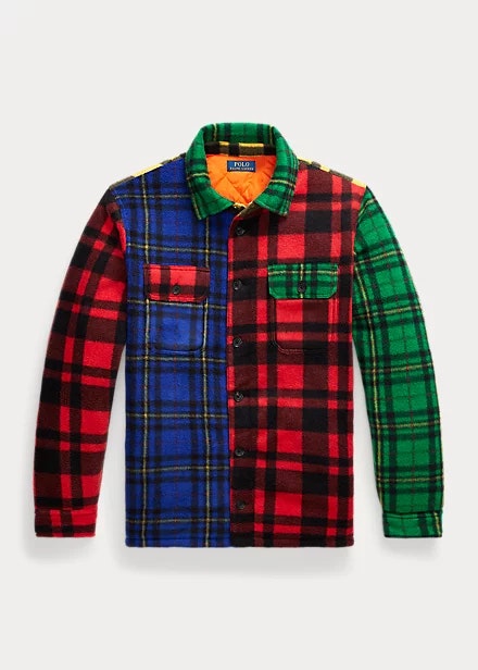 Ralph Lauren - plaid Brushed Fleece Shirt Jacket