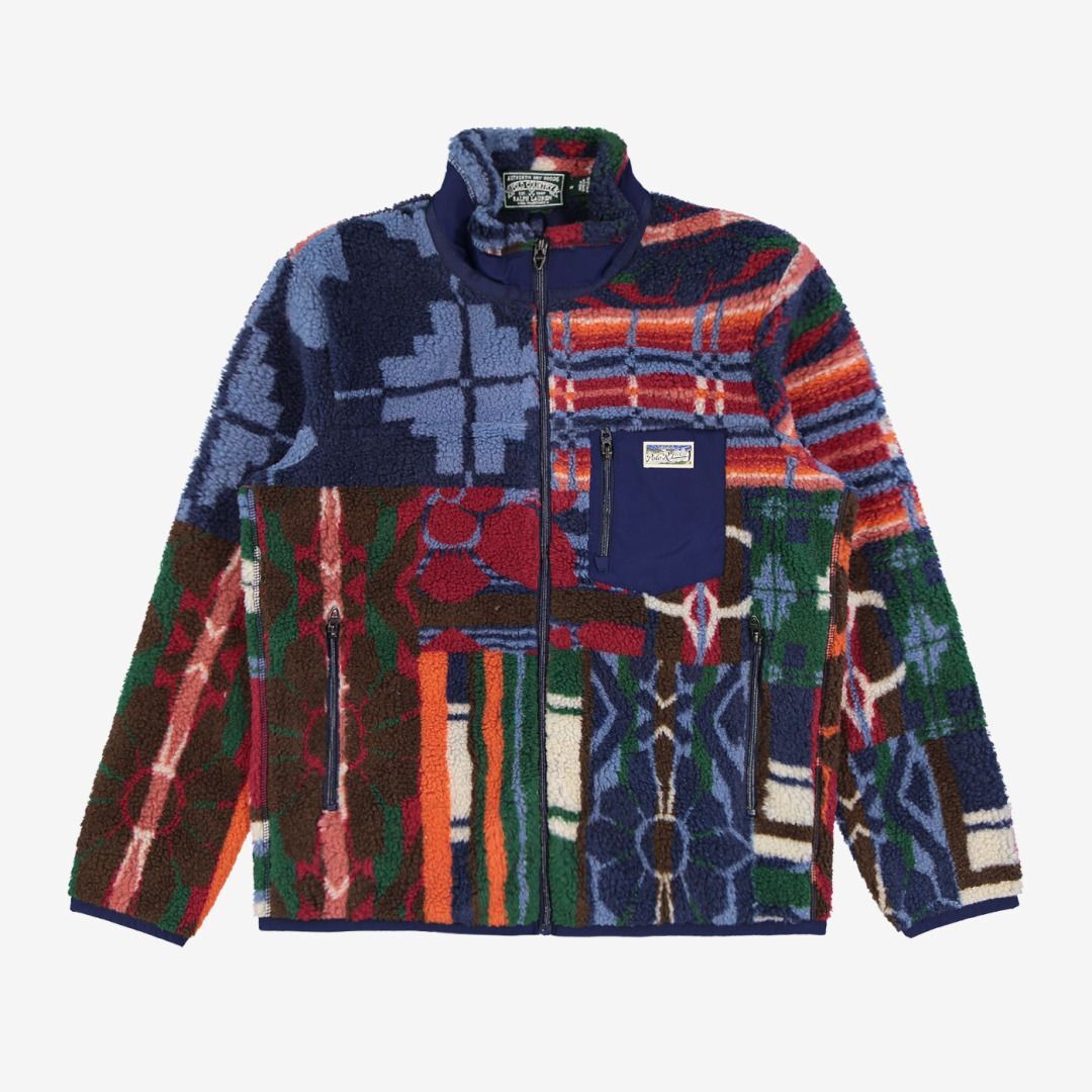 Polo Ralph Lauren - Patchwork-Print Pile Fleece Jacket