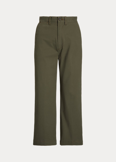 Polo ralph Lauren - Chino Wide-Leg Trouser - outdoors olive