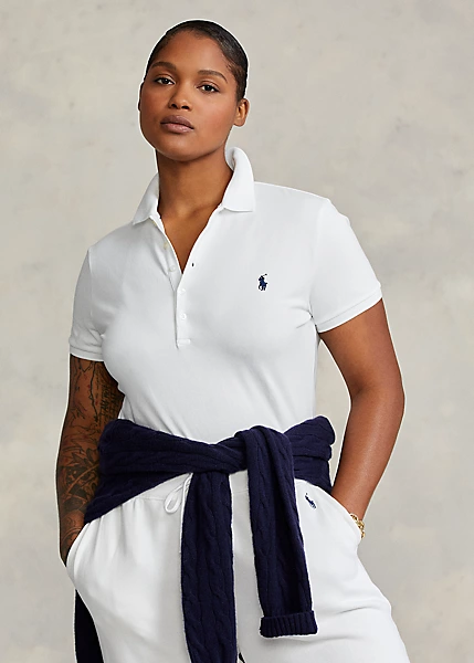 Polo Ralph Lauren - Slim Fit Stretch Polo Shirt - White