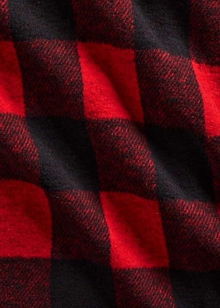 Polo Ralph Lauren - Classic Fit Plaid Knit Flannel Workshirt - Black/Red