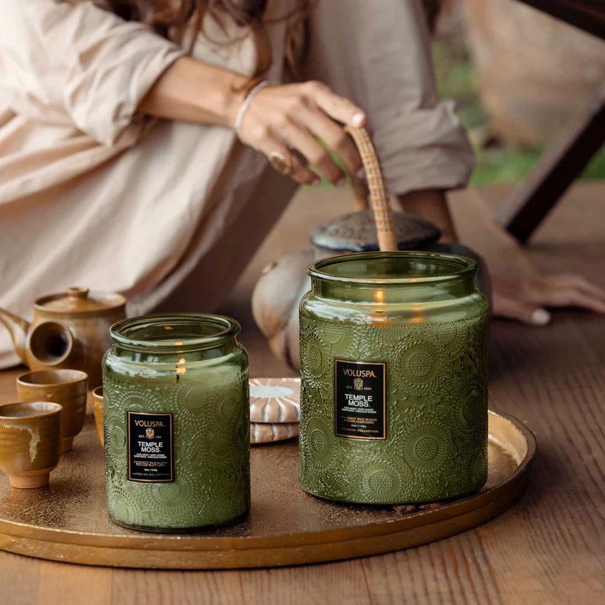 Voluspa - Temple Moss Luxe Jar Candle