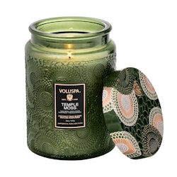 Voluspa - Temple Moss Large Glass Jar w/Metallic Lid Candle