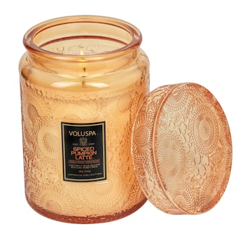 Voluspa - Spiced Pumpkin Latte Large Glass Jar With Lid