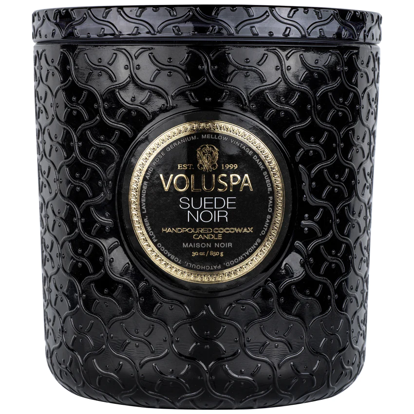 Voluspa - Suede Noir Luxe Jar Candle