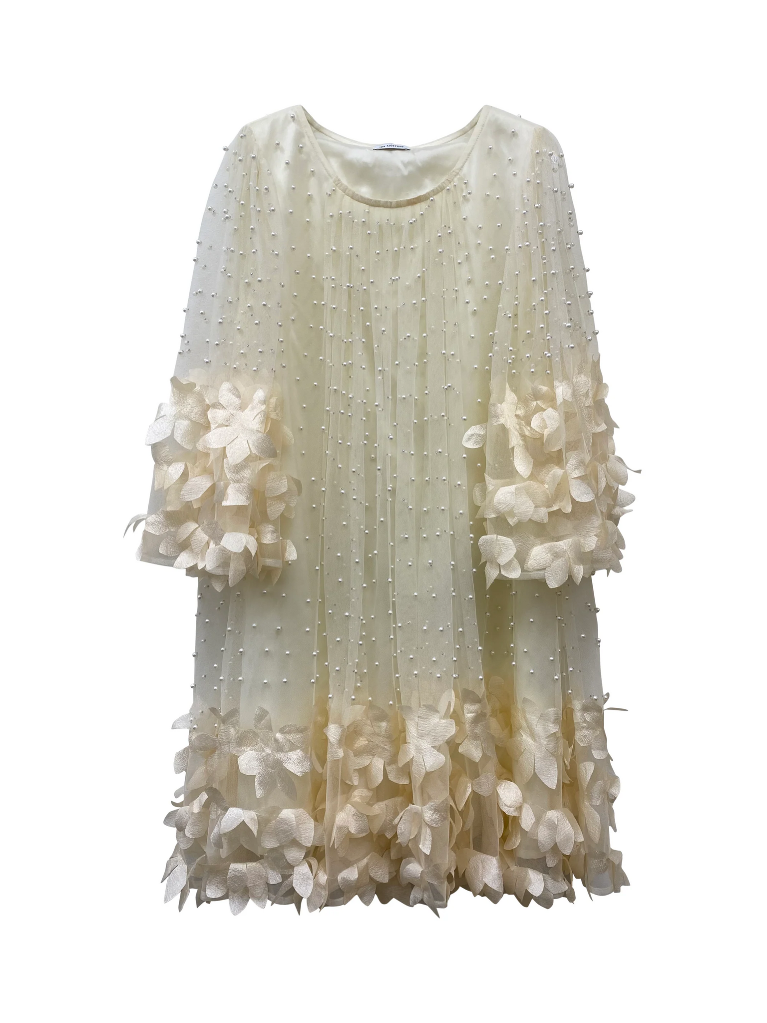 Ida Sjöstet - River Bead Dress Cream White