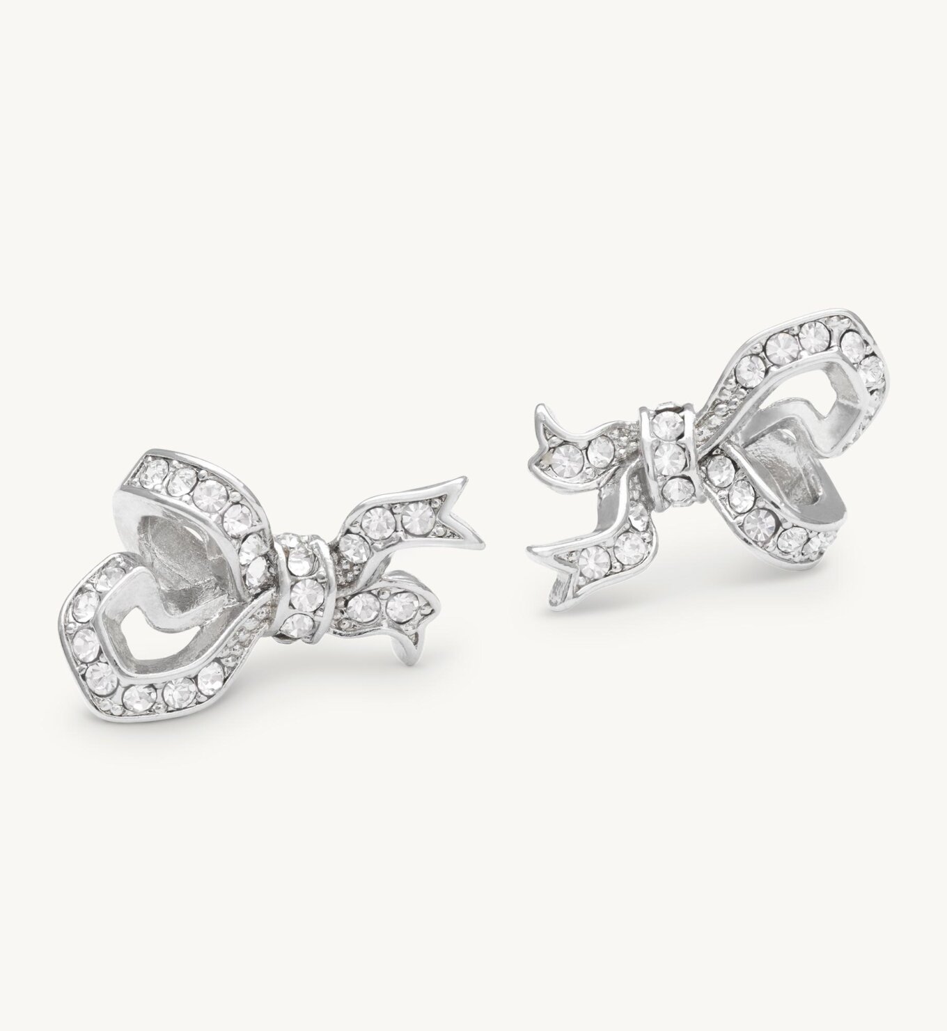 Lily and Rose - VERSAILLES BOW EARRINGS – CRYSTAL (SILVER)