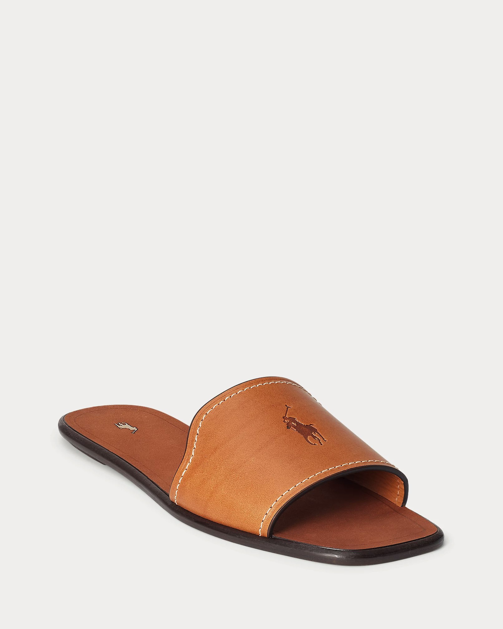Polo Ralph Lauren - Vachetta Leather Slide Sandal - Cuoio