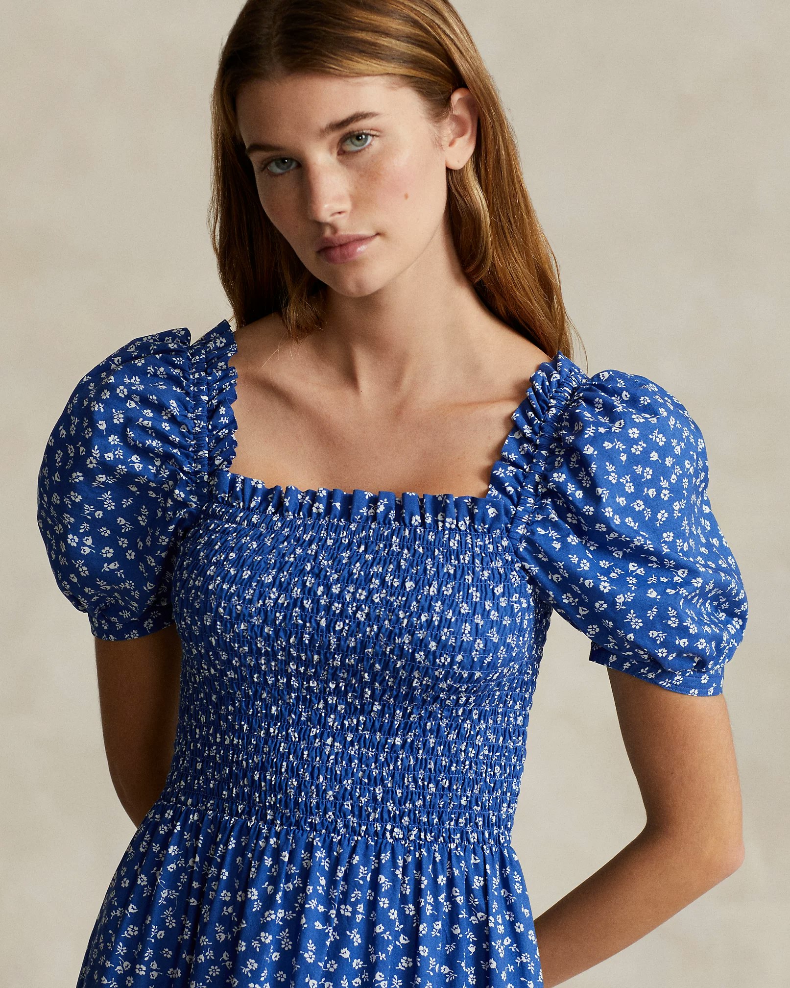 Polo Ralph Lauren - Floral Smocked Cotton Dress