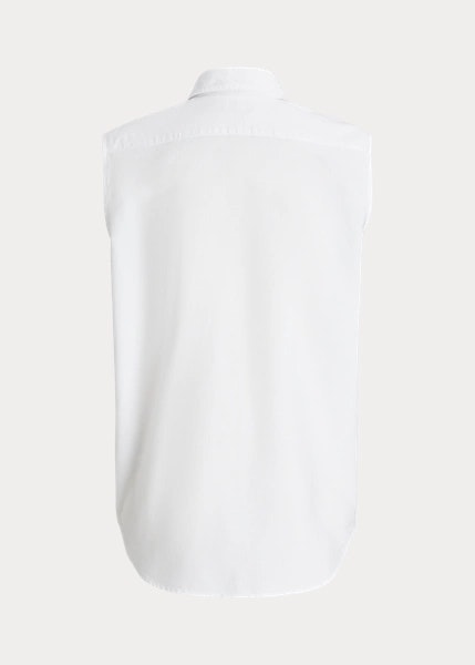 Polo Ralph Lauren - Cotton Oxford Sleeveless Shirt - White