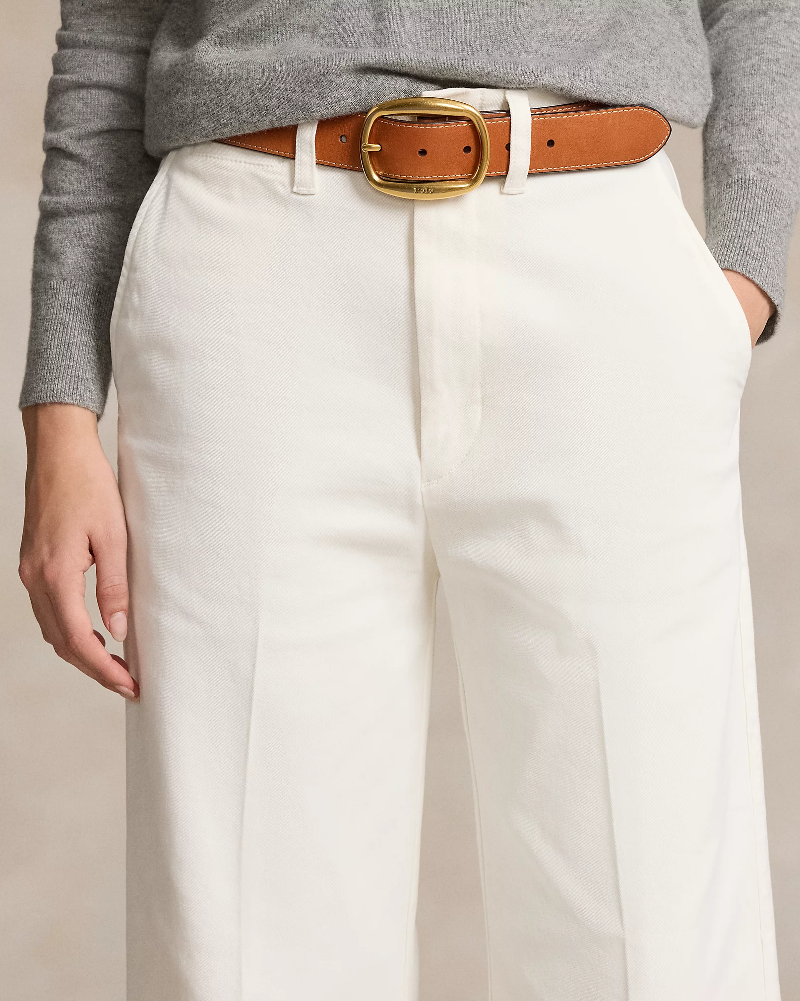 Polo Ralph Lauren - Chino Wide-Leg Trouser - Warm White