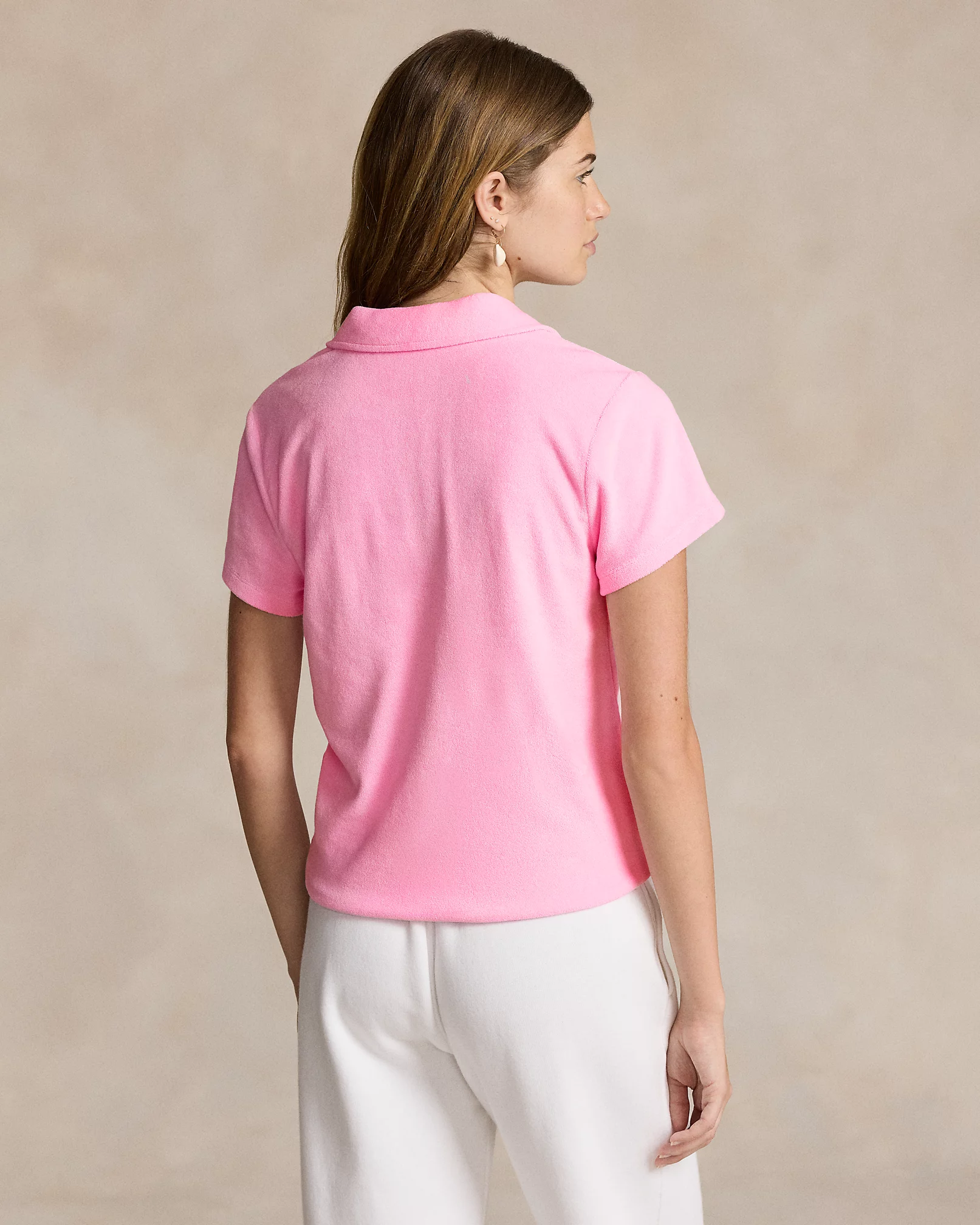 Polo Ralph Lauren - Shrunken Fit Terry Polo Shirt - Carmel Pink