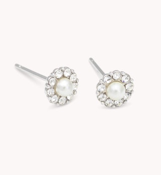 Lily and Rose - PETITE MISS SOFIA PEARL EARRINGS – CRYSTAL (SILVER)