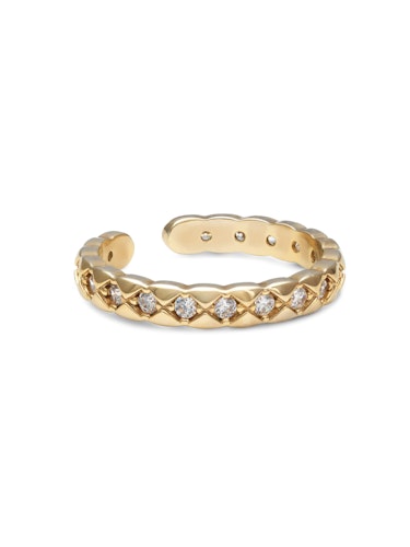 Ylva Li - MADEMOISELLE RING – CRYSTAL (GOLD)