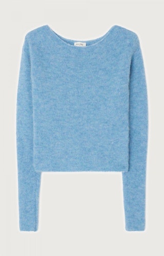 American Vintage - WOMEN'S JUMPER EAST - MELANGE SKY