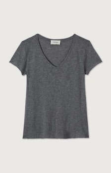 American Vintage - WOMEN'S T-SHIRT JACKSONVILLE - MELANGE CHARCOAL