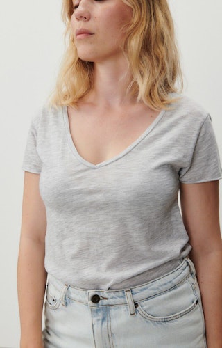 American Vintage - WOMEN'S T-SHIRT JACKSONVILLE - POLAR MELANGE