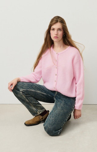 American Vintage - WOMEN'S CARDIGAN VITOW - SUGARED ALMOND