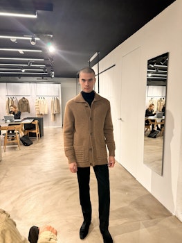 Lardini - Purl Knitted Wool & Alpaca Jacket