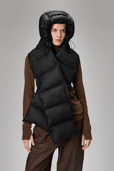 Rains - Alta Vision Puffer Hood - Black