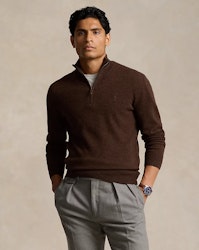 Polo Ralph Lauren - Wool Quarter-Zip Jumper - Brown