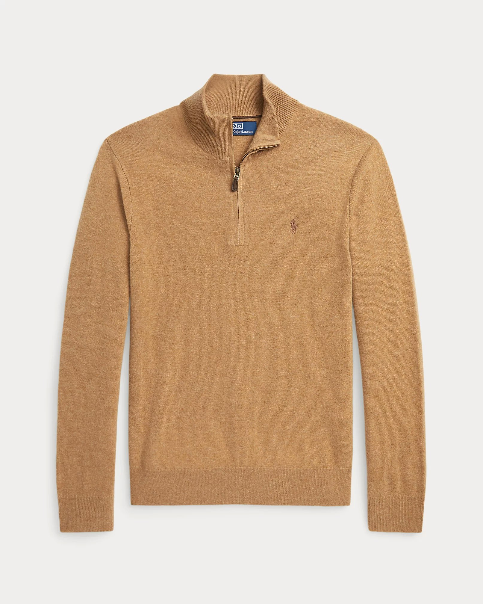 Polo Ralph Lauren - Wool Quarter-Zip Jumper - Latte