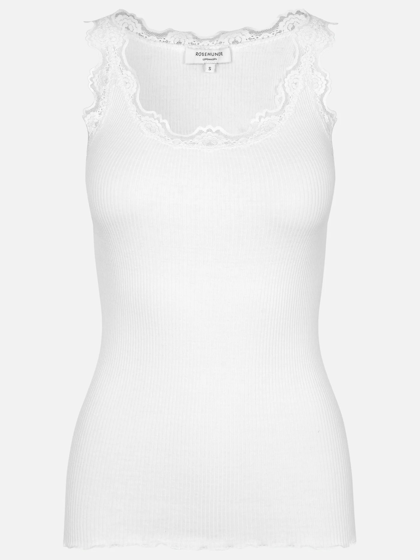 Rosemunde - Iconic Silk Top - New White