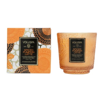 Voluspa - SPICED PUMPKIN LATTE - PETITE PEDESTAL CANDLE