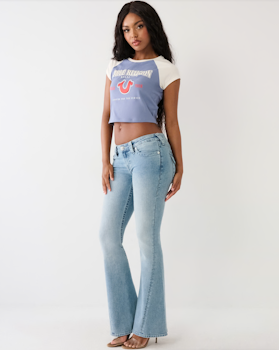 True Religion - ONLINE EXCLUSIVE JOEY LOW RISE FLARE JEAN - Peak spot