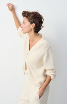 American Vintage - WOMEN'S CARDIGAN EAST - Nacre Chine