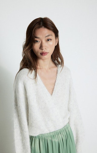 American Vintage - WOMEN'S CARDIGAN NUNY - Polaire chine