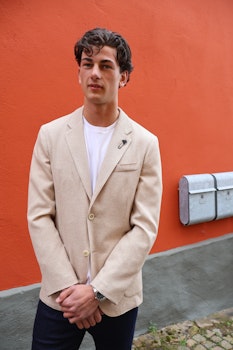 Lardini - Liknit kavaj - Light beige