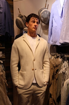 Lardini - Knitted blazer - Pearl white