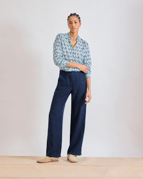 Hartford - POSITANON PANTS - Deep blue
