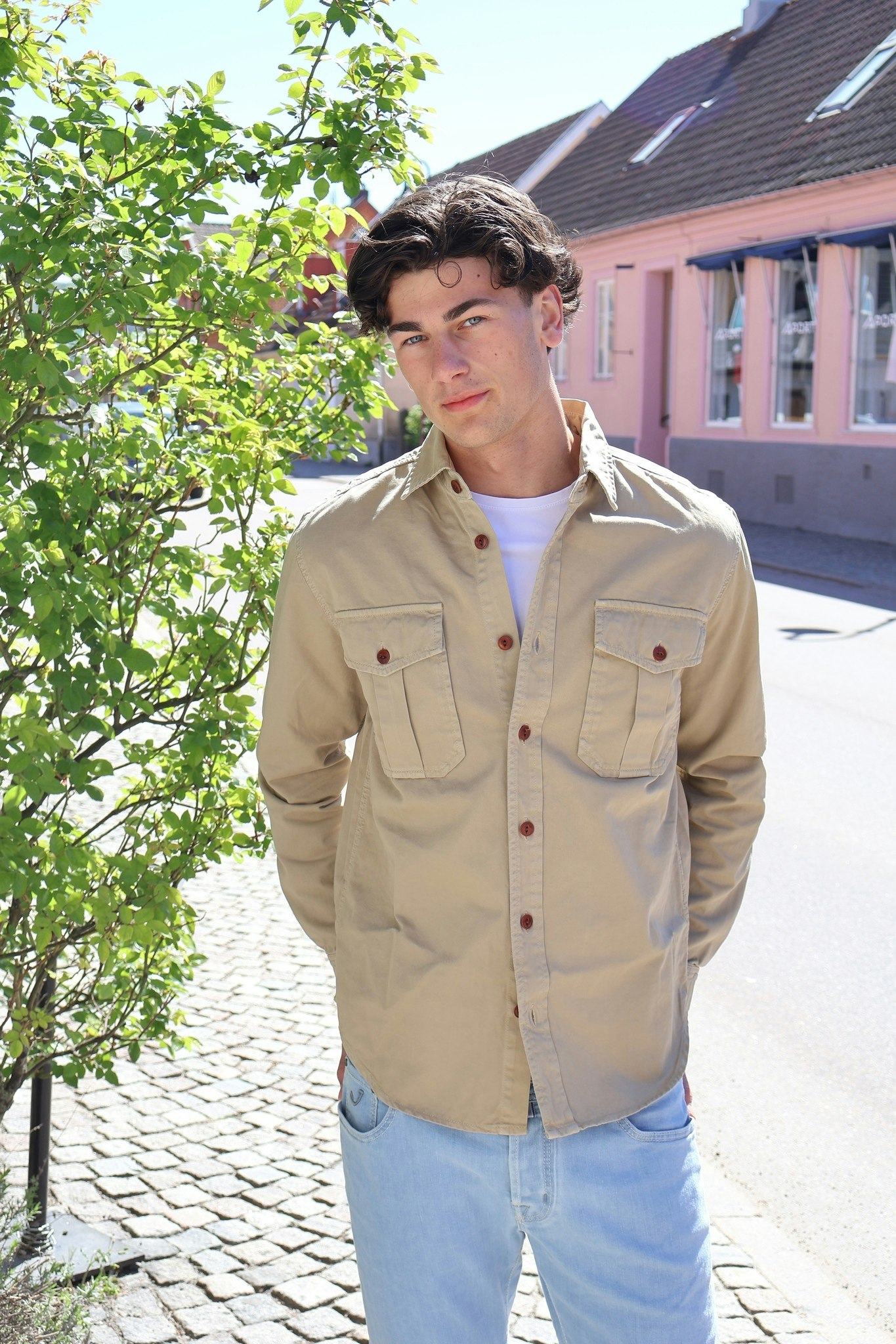 Chesapeakes  - Gabardine Guide shirt Alaska - Sand