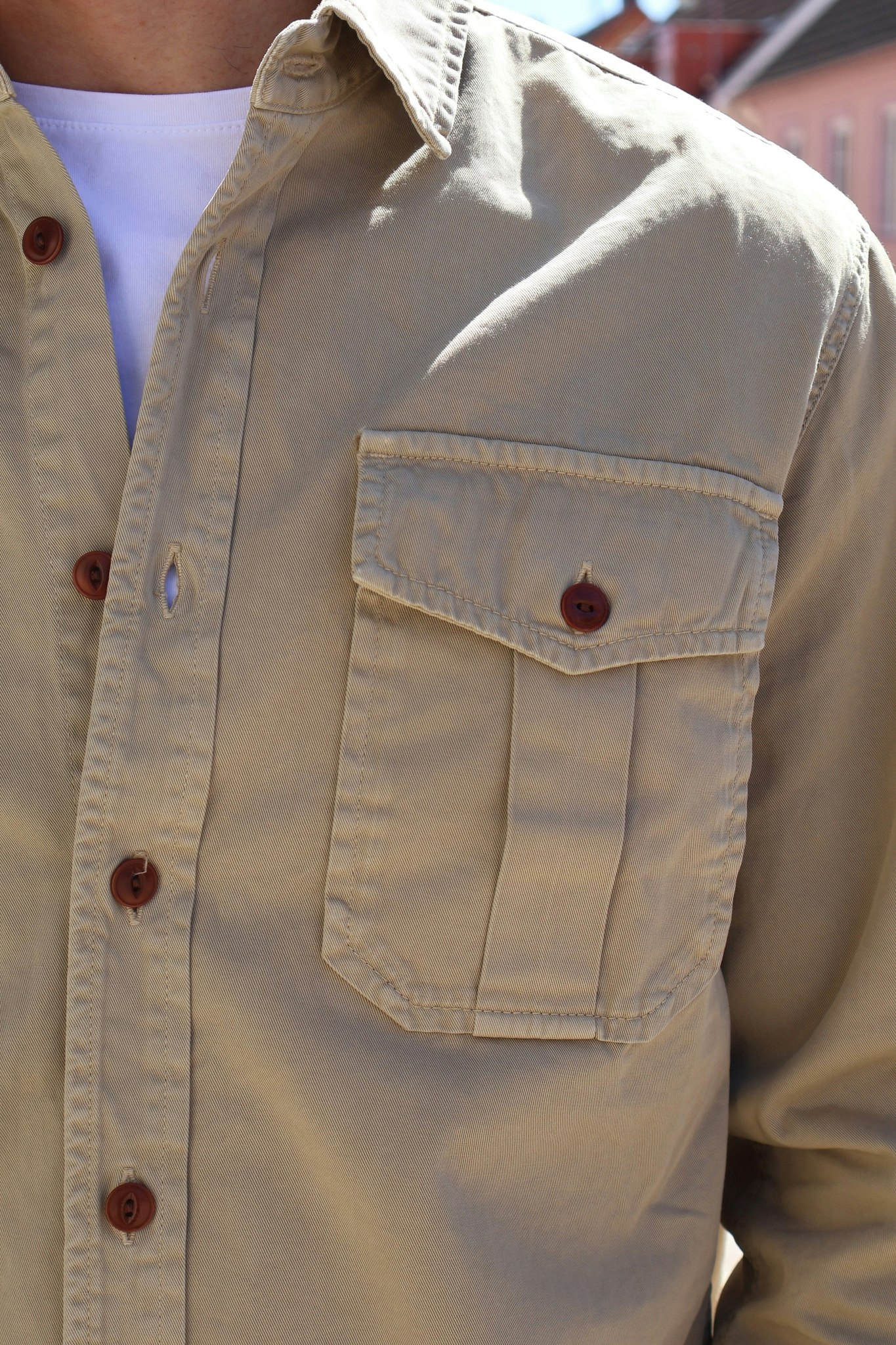 Chesapeakes  - Gabardine Guide shirt Alaska - Sand