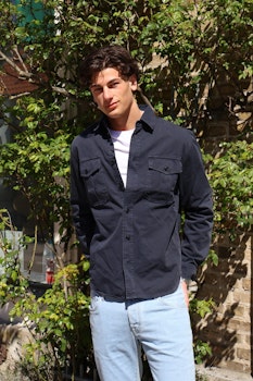 Chesapeakes  - Gabardine Guide shirt Alaska - Navy Blue