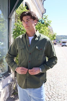 Chesapeakes  - Gabardine Guide shirt Alaska - Military green